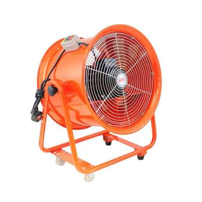 CTF8-4移动式轴流风机32寸隧道坑道抽送风鼓风机4KW手推式通风机
