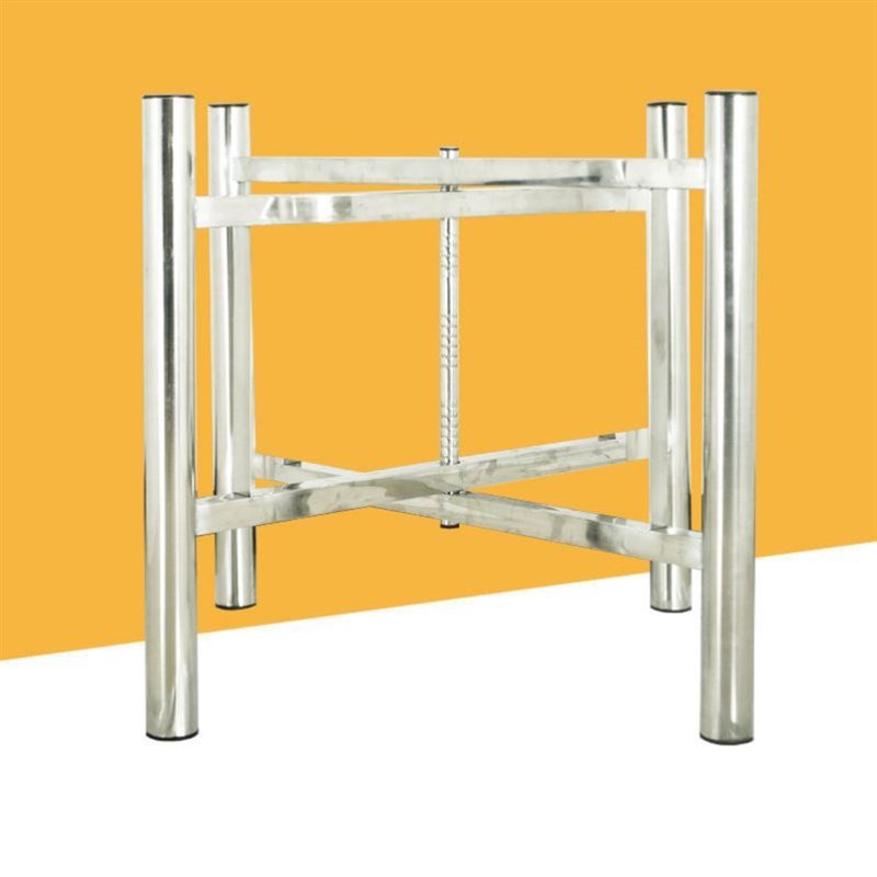 新款不锈钢桌腿正方形餐台脚圆桌可折叠桌子脚支架支持定制