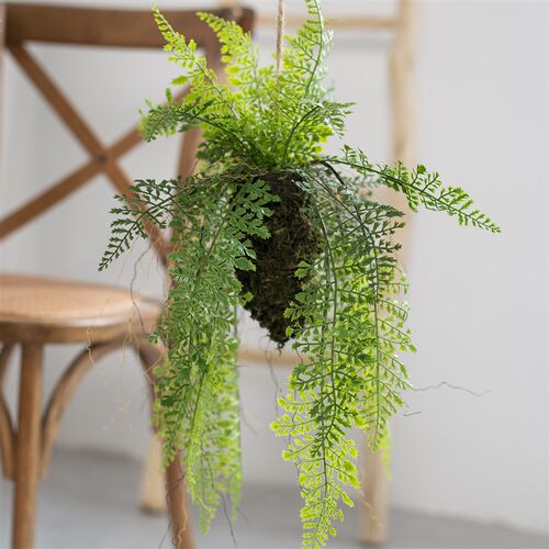 彷真蕨类植物装饰垂吊挂q饰空中悬挂悬吊式天花板大堂饭厅装饰假