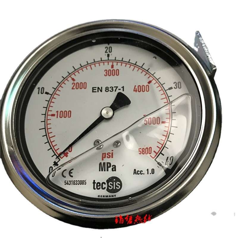 德国tecsis泰科斯不锈钢耐震压力表  63表径 P1454 0-25mpa