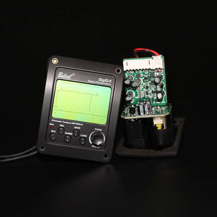 DigiQ-9电箱木吉他配件压感全数字信号处理3段EQ吉他拾音器DBOX