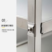 甄选z%加厚不锈钢餐车小推车二三层酒店商用餐厅酒水车移动收送餐