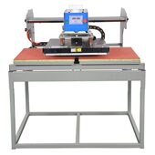 移头热压机 上滑式 自动热升华烫 甄选供应气动双工位烫画机50