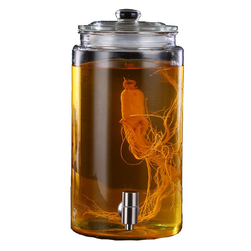 玻璃泡酒瓶子10斤带龙头泡酒坛空瓶加厚大容量家用泡酒玻璃罐