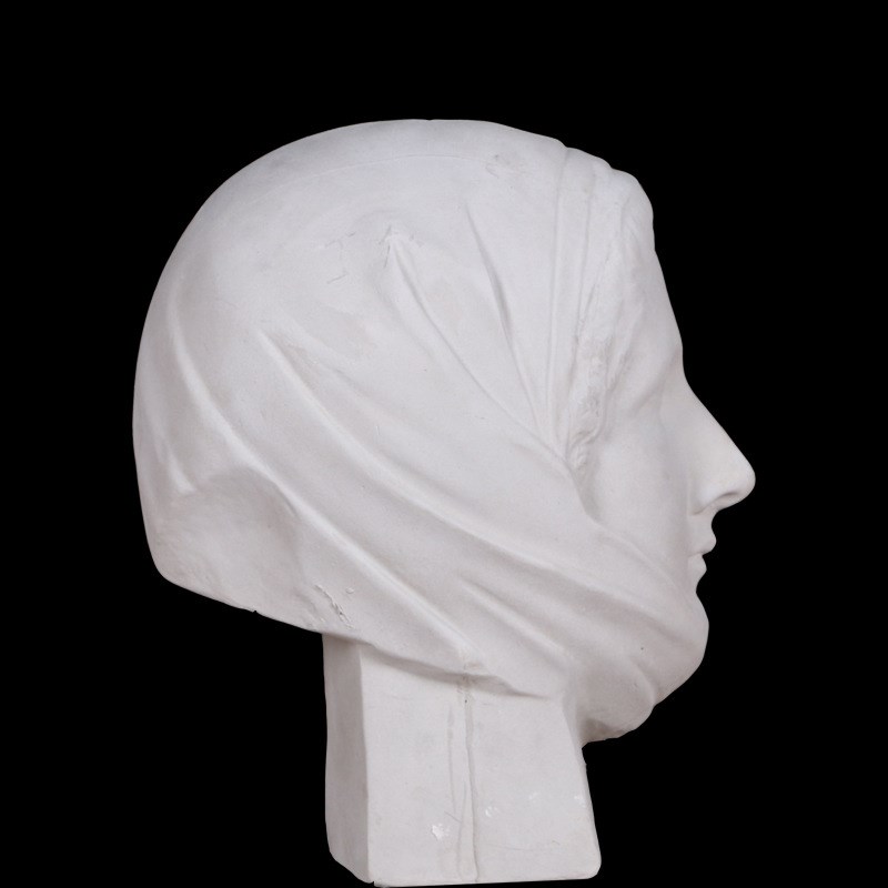 石膏像意大利少女半面石膏头像美术用品写生教具艺考素描用品摆饰