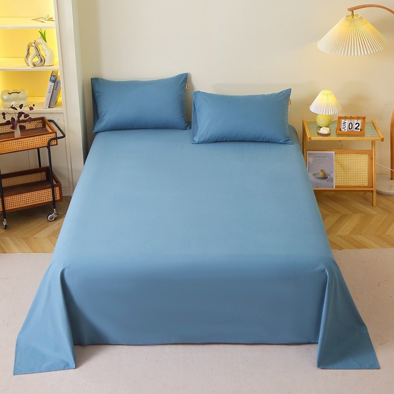 #13376纯色喷气棉磨毛床单单件棉单品床单斜纹活床单