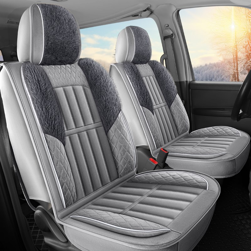 冬季毛绒五菱宏光s/v之光荣光v座套双排小卡全包7座面包车座椅套