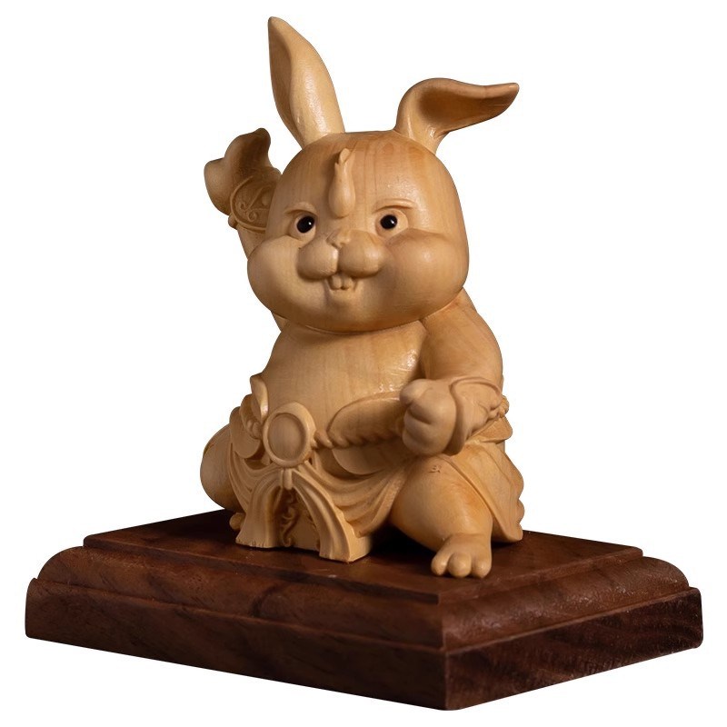 黄杨木雕十二生肖居家摆件实木动物工艺鼠牛虎兔龙蛇马羊猴鸡狗猪