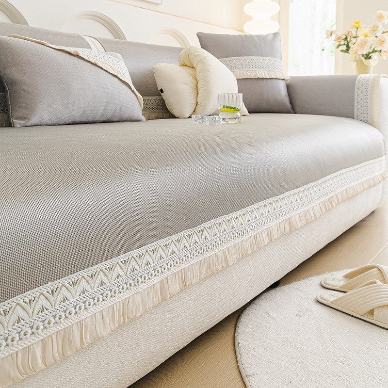 冰丝沙发垫夏季夏天款防滑凉席坐垫子2025新款法式奶油风沙发套罩,居家布艺,沙发套,淘宝优惠券,粉丝福利购,淘宝优惠卷