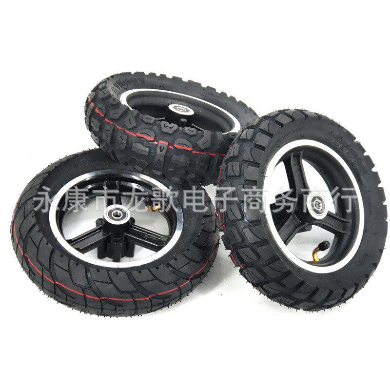 10x3轮胎带碟刹轮毂用于10英寸电动滑板车KUGOO M4 PRO加厚车轮