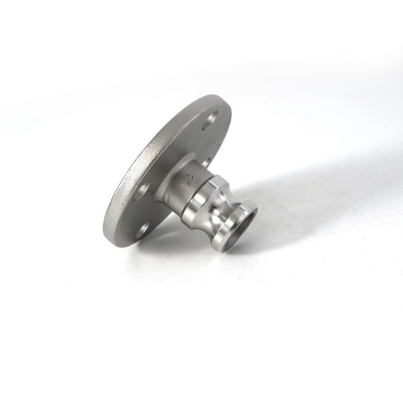 304不锈钢快速接头F型带法兰转换接头圆法兰DN15 4分 1.5寸2寸3寸