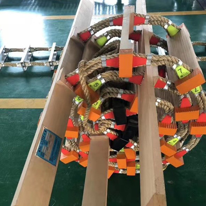 新标准登乘梯 引水梯 船用救生软梯 领航员梯 铝合金软梯 绳梯