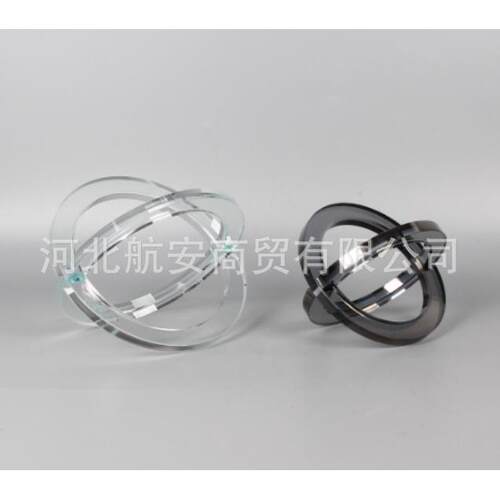 现代简约创意水晶工艺品水晶几何摆件样板房售楼处桌面茶几工艺品