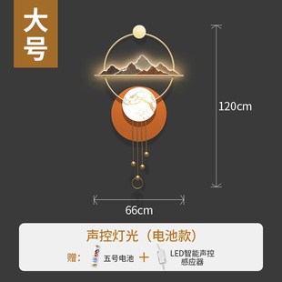 玄关墙上挂饰2025新款客厅壁挂件电视背景墙面木格栅高级感装饰品