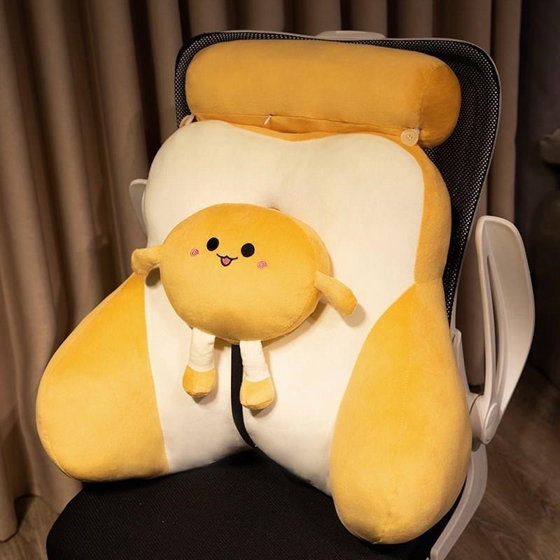 优质办公室腰靠护腰汽车靠腰垫腰枕座椅靠背垫抱枕Y靠枕靠背久坐