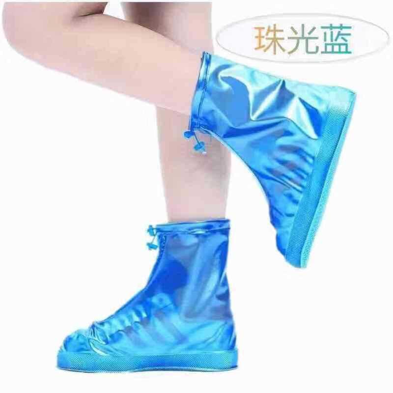 新款雨鞋成人男女夏季防水雨靴防滑加厚耐磨儿童矽胶雨鞋套中高筒