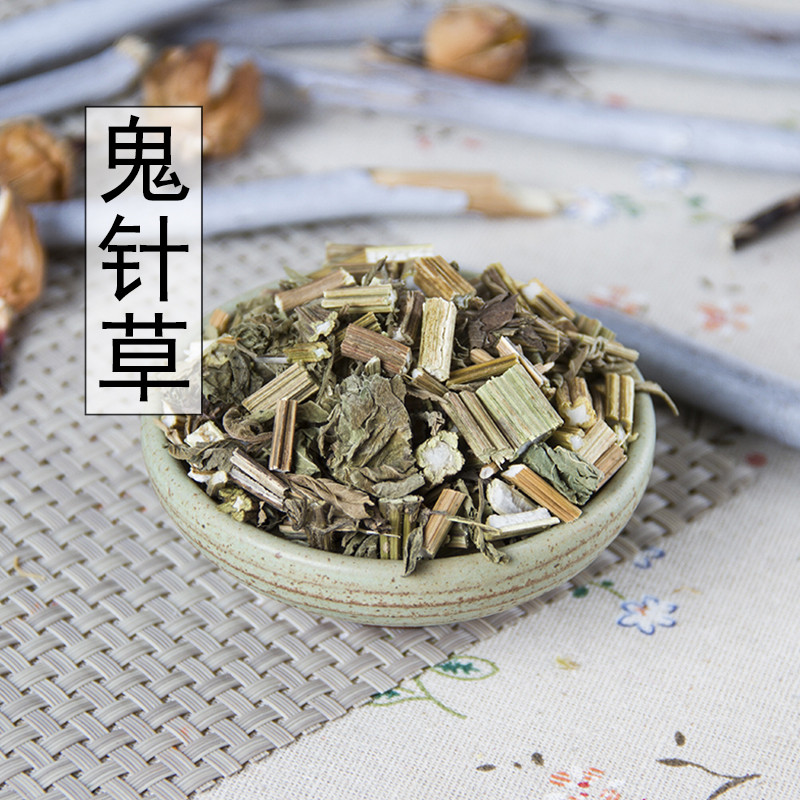 中药材 鬼针草 婆婆针 一包针 鬼钗草 虾钳草 500g克 碎