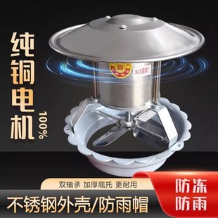 家用烟囱引风机管道强力排烟机防倒烟纯铜大功率耐高温锅炉引风机