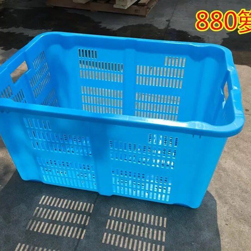 加厚加大塑料周转筐周转箩框周转箱水果收纳快递筐网眼服装筐包邮