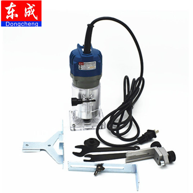 东成修边机铝塑板倒角开槽机多功能雕刻机木工diy装修工具小锣机