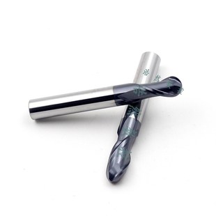 YW45度涂层整体合金钨钢立铣刀球头铣刀R刀2刃R0.5R1R4R6R8R10mm