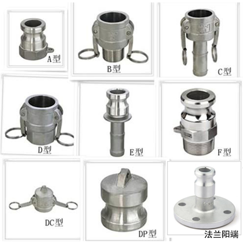 不锈钢快速接头扳把式快速接头304快速接头1寸C型