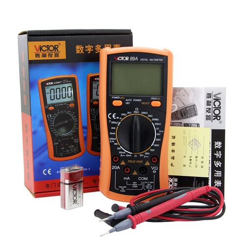 胜利正品 VC89A全保护电路数显式万用表 数字多用表 万能表