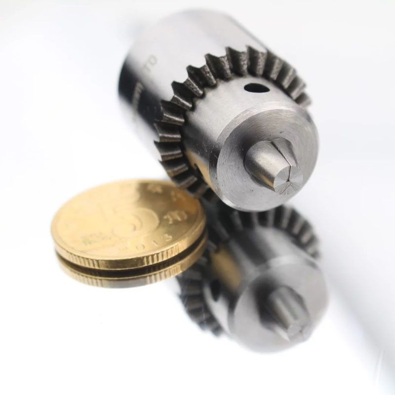 三鸥 微型钻夹头/打孔机板手钻夹头0.3-4 mm jt0莫氏1号接杆直柄