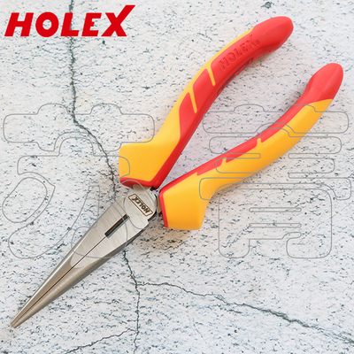德国霍夫曼HOLEX 绝缘尖嘴钳 直头 VDE 160mm 200mm