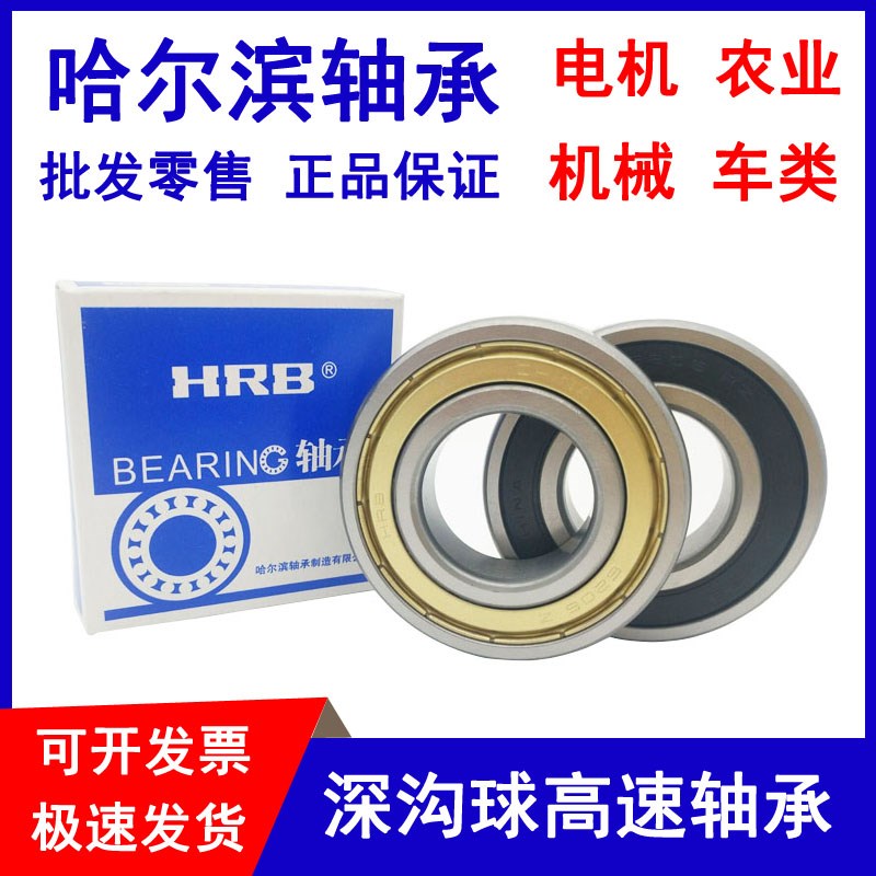 哈尔滨高速轴承6300zz 6301 6302 6303rs 6304 6305 6306 2RZ电机