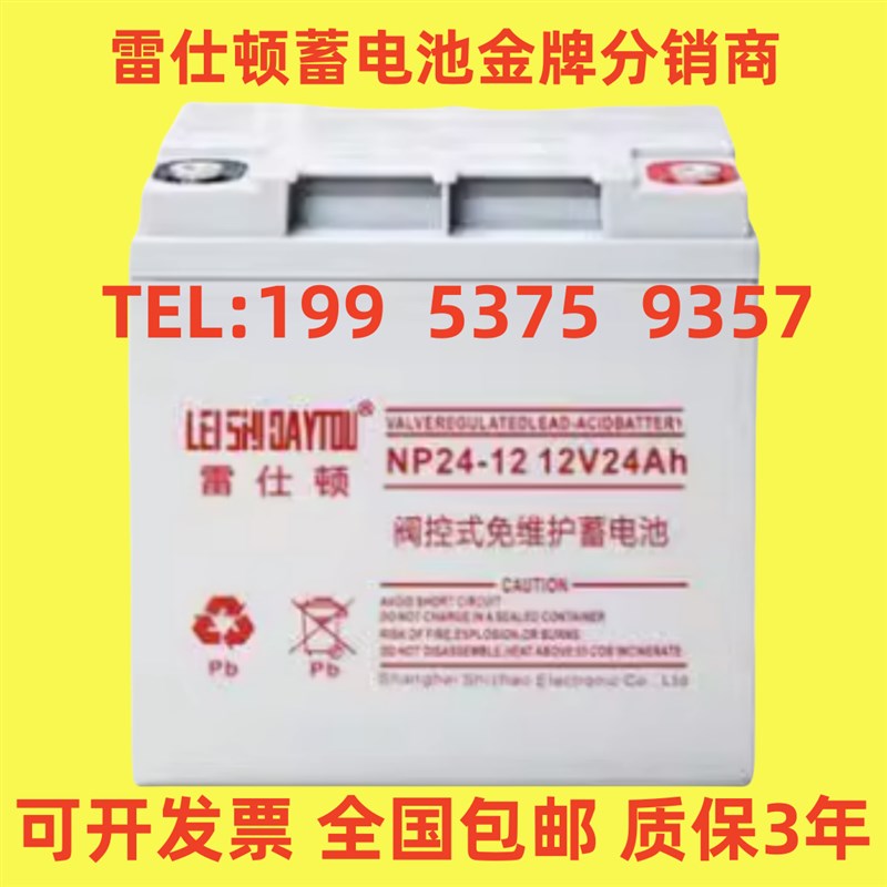 LEISHIDAYTOU雷仕顿蓄电池NP24-12原装正品12V24AH消防UPS/EPS用