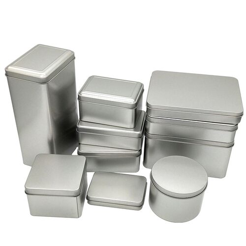 小铁盒扁通用加厚方形马口铁磨砂铁盒产品包装盒收纳盒首饰盒礼品