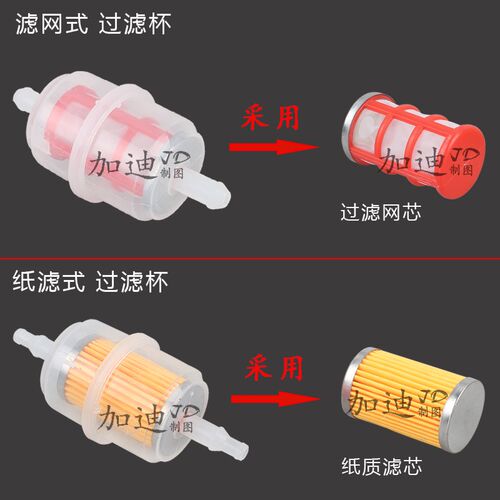 风冷汽/柴油发电机配件170F178F186F燃油滤芯5/8KW过滤杯 过滤器
