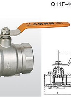 正品埃美柯8250不锈钢316丝口球阀耐高温直通阀DN32 1.25寸专卖店