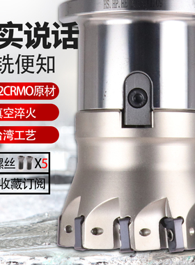 瓦洛克数控铣刀盘LOGU030310合金刀片刀盘 MFH03双面快速刀盘