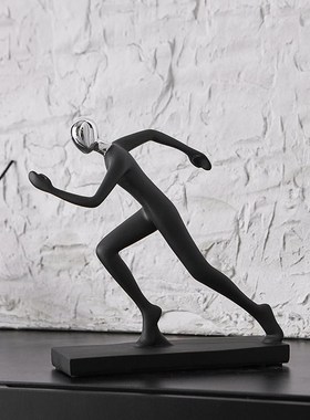 现代简约抽象艺术摆件创意客厅电视柜酒柜装饰品办公室桌面工艺品