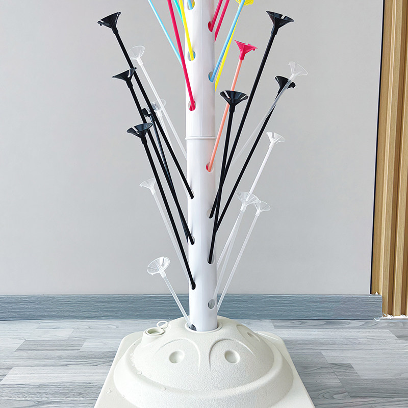 气球架子 夜市街卖插放汽球的柱子落地展示支架支撑杆摆摊树装饰