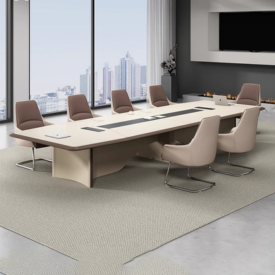 会议桌长桌简约现代办公室大型会议室长条桌子洽谈桌办公桌椅组合