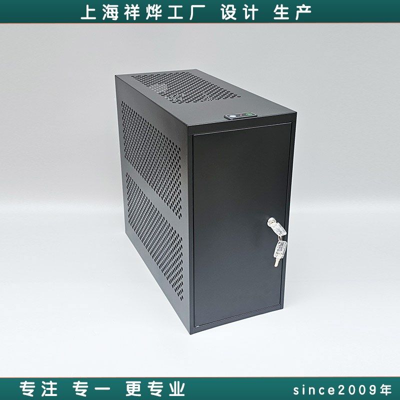 前开门电脑主机箱外壳机柜安全防盗机箱锁正开门保密防盗机箱柜笼