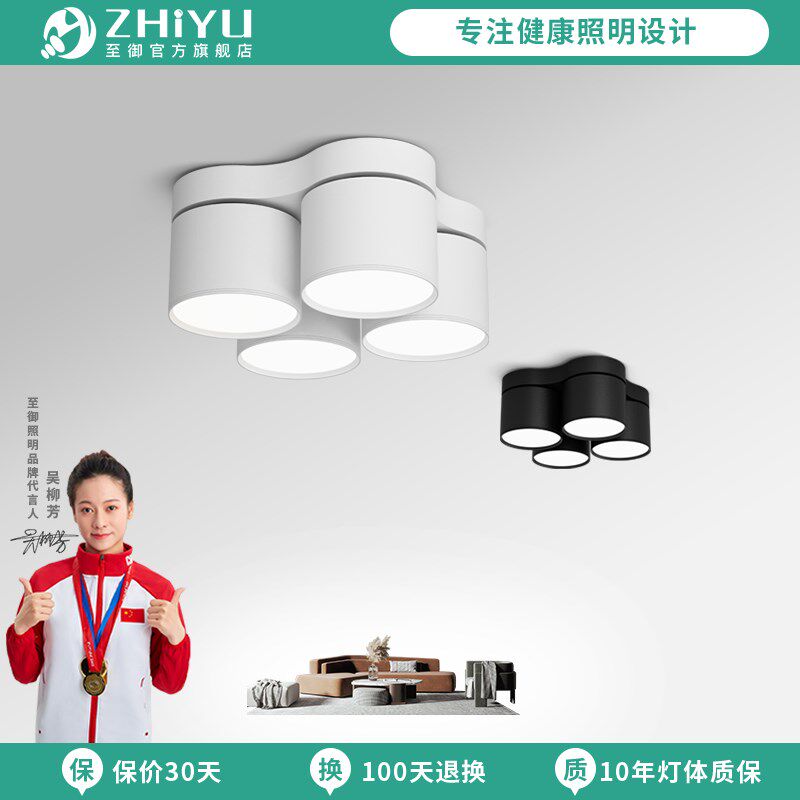 至御双头明装筒灯led吸顶式灯可调三头四头天花灯客厅无主灯012,家装灯饰光源,明装筒灯,淘宝优惠券,粉丝福利购,淘宝优惠卷