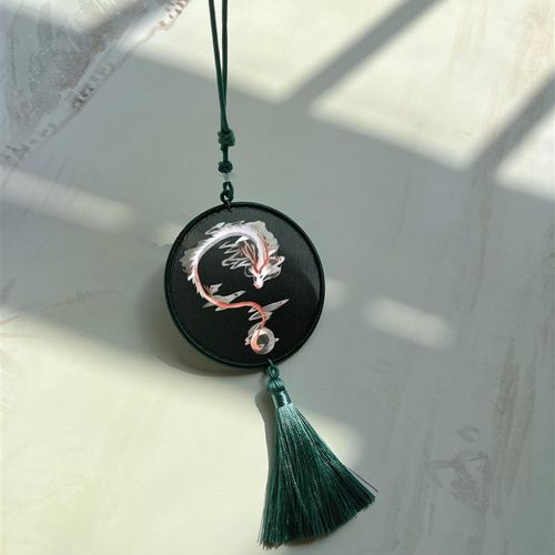 手工刺绣苏绣双面绣车挂件Diy套件材料包古风龙(一对一视频)