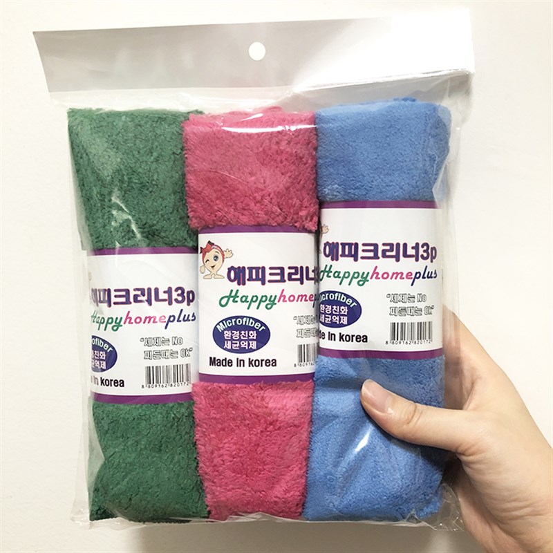 韩国进口超细纤维长毛抹布吸水不掉毛薄毛巾家居厨房擦手巾百洁布