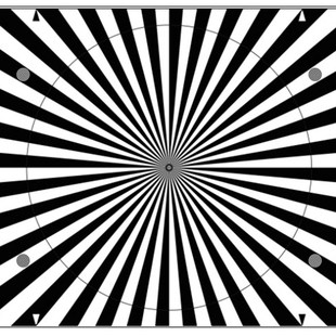 A+B:自动测试图(IEC 61146)安防监控摄像镜头对焦测试卡调焦图