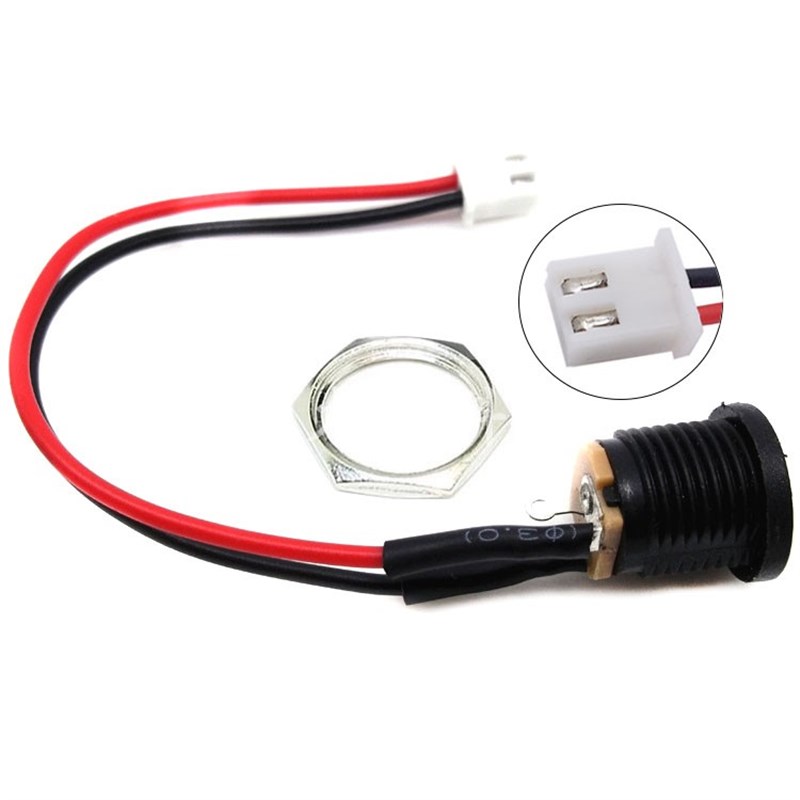 DC-022母座转XH2.54端子 带螺纹 DC电源插座 5.5X2.1 带线 线 DC