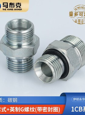 标准24度锥卡套过渡接头1CB轻型英制G螺纹带密封GE-R-WD
