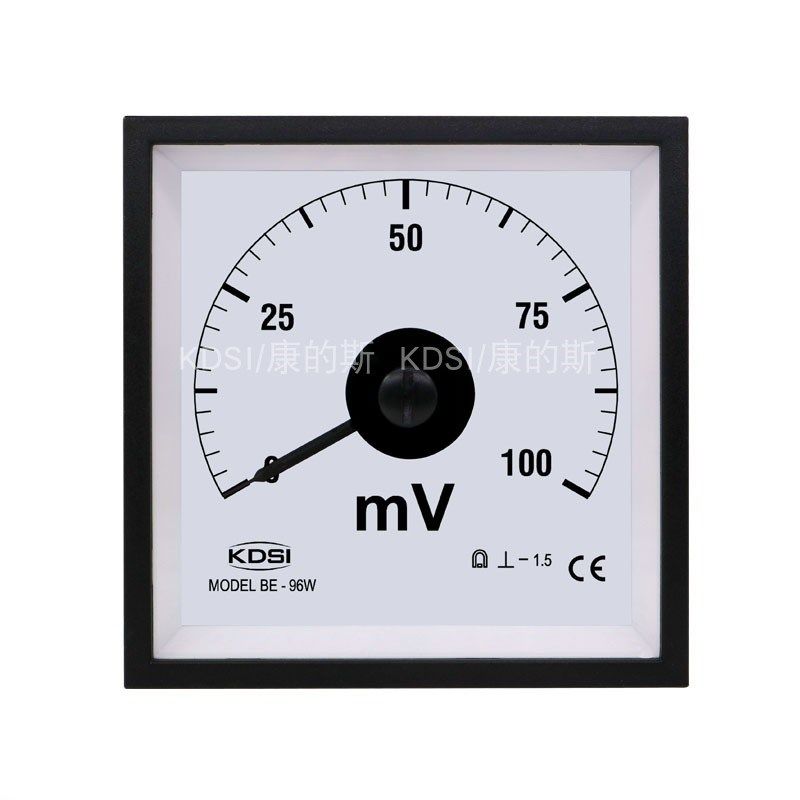 厂家供应 指针式广角度毫伏表BE-96W DC100mV 直流电压测量电表头