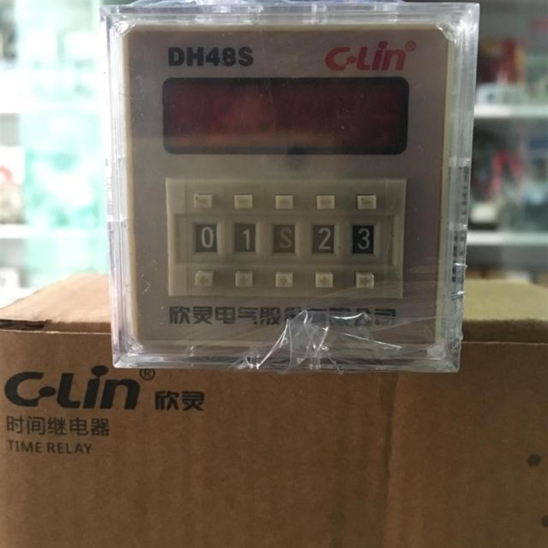 欣灵DH48S数显时间继电器1组通电延时转换AC220/380V0.01S-99h99m