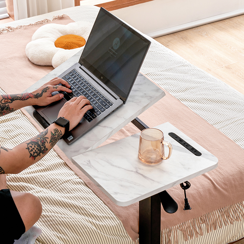 懒人床边桌单侧使用可移动折叠升降宿舍家用床边简易笔记本电脑桌