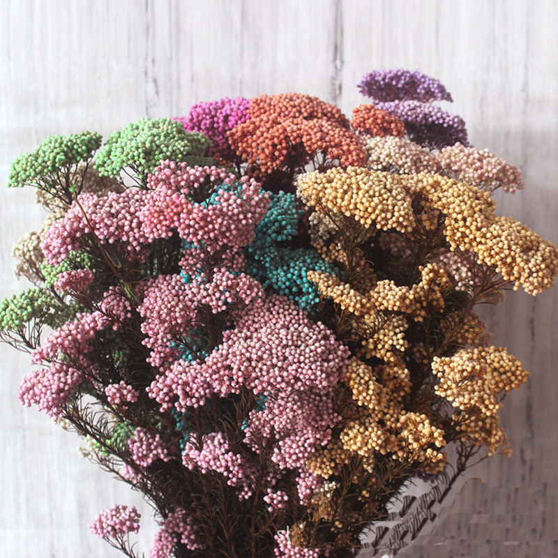 永生米花保鲜花束家居客厅装饰摆件手工diy相筐画制作材料包