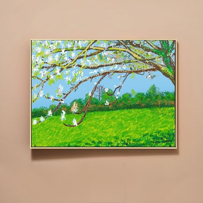 大卫霍克尼装饰画现代艺术装饰画客厅卧室餐厅挂画北欧小众画
